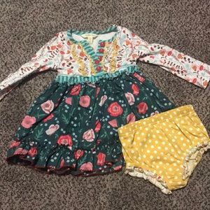 Gorgeous fall dress with matching bloomers